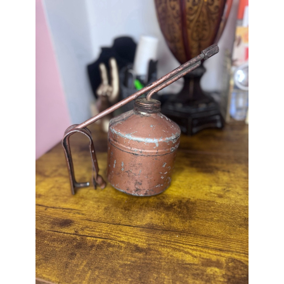 Vintage Goldenrod ?Hydraulic Pump Oilers Angle Spout, USA copper - Picture 9 of 13